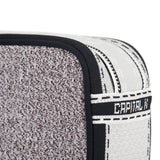 The TO。TE Series- Wicker Messenger Bag Grey Black