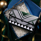 Graffiti Series Contemporary Flap Top Phone Bag Green