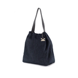Crackles Series-Metal Basket Bag Fancy Blue