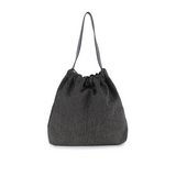 Crackles Series-Metal Basket Bag  Black