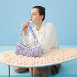 Candy Series Marshmallow Underarm Bag Grape Marshmallow