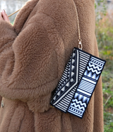 Graffiti Series Splendor Flap Top Phone Bag Black