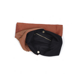 Crackles Series Metal Triangle Tote Brown Amber