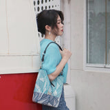 Secret Garden Floral Bucket Bag Orange