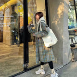 The TO。TE Series Shopper Snow Flake Tote White