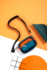 The TO。TE Series- Sling Camera Bag Green Orange
