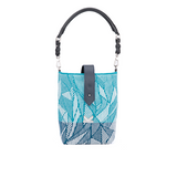 Secret Garden Floral Bucket Bag Blue Green