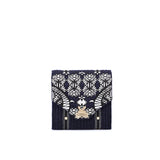 Secret Garden Fluffy Floral Crossbody bag Blue