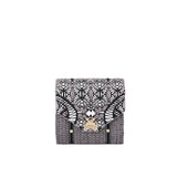 Secret Garden Fluffy Floral Crossbody bag Grey