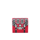 Secret Garden Fluffy Floral Crossbody bag Red