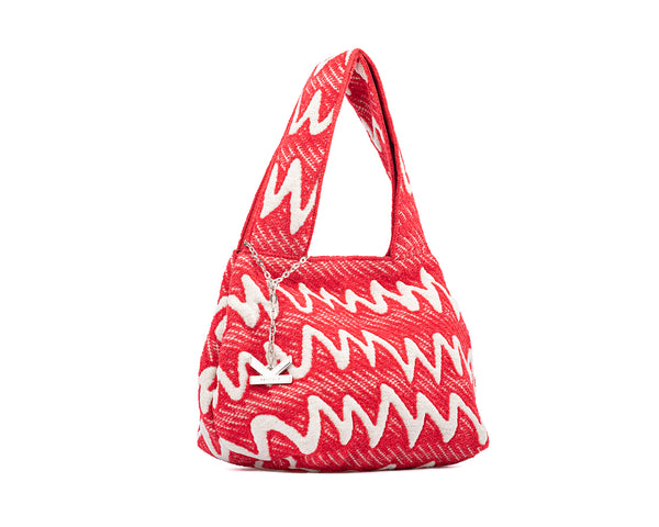 Graffiti Series - Fluffy Mini Tote Bag Red