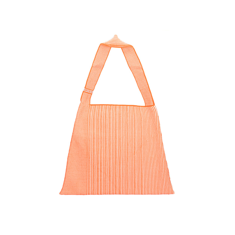 The TO。TE Series- Shopper Paper Tote Neon Orange