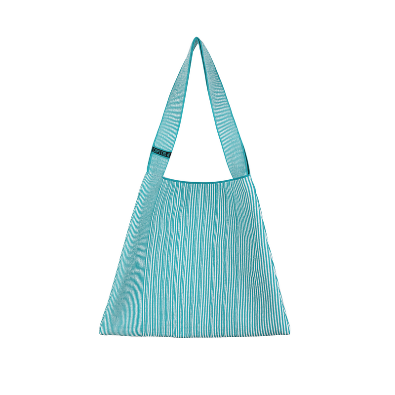 PLEATS TOTE BAG Bag Turquoise Green