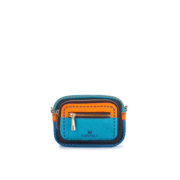 The TO。TE Series- Sling Camera Bag Green Orange