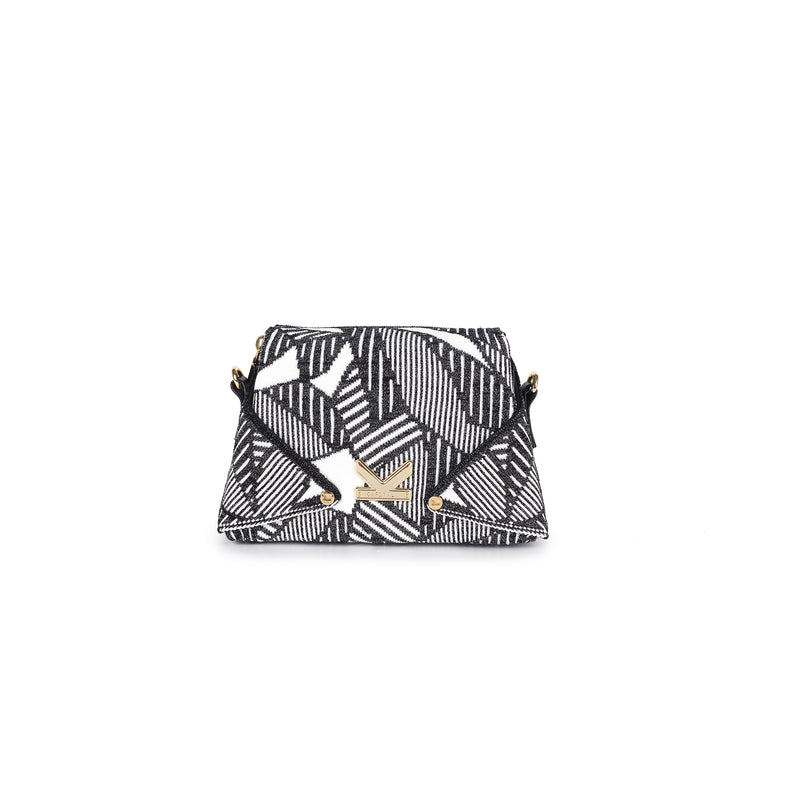 Crackles Series-Origami Mini Bag Black